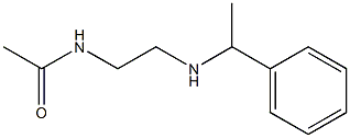 N-{2-[(1-phenylethyl)amino]ethyl}acetamide Struktur