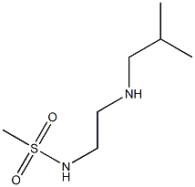 N-{2-[(2-methylpropyl)amino]ethyl}methanesulfonamide Struktur