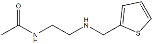 N-{2-[(thiophen-2-ylmethyl)amino]ethyl}acetamide Struktur