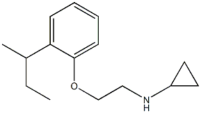 N-{2-[2-(butan-2-yl)phenoxy]ethyl}cyclopropanamine Struktur