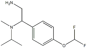 N-{2-amino-1-[4-(difluoromethoxy)phenyl]ethyl}-N-isopropyl-N-methylamine Struktur