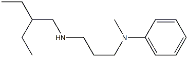 N-{3-[(2-ethylbutyl)amino]propyl}-N-methylaniline Struktur