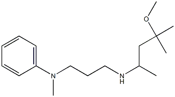 N-{3-[(4-methoxy-4-methylpentan-2-yl)amino]propyl}-N-methylaniline Struktur