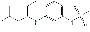 N-{3-[(5-methylheptan-3-yl)amino]phenyl}methanesulfonamide Struktur