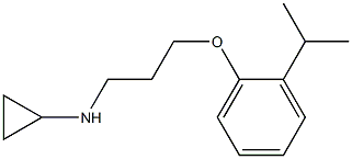 N-{3-[2-(propan-2-yl)phenoxy]propyl}cyclopropanamine Struktur