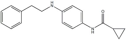 N-{4-[(2-phenylethyl)amino]phenyl}cyclopropanecarboxamide Struktur