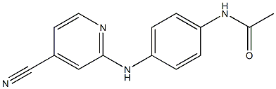 N-{4-[(4-cyanopyridin-2-yl)amino]phenyl}acetamide Struktur