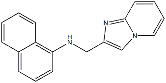 N-{imidazo[1,2-a]pyridin-2-ylmethyl}naphthalen-1-amine Struktur