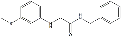 N-benzyl-2-{[3-(methylsulfanyl)phenyl]amino}acetamide Struktur