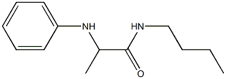 N-butyl-2-(phenylamino)propanamide Struktur