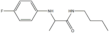 N-butyl-2-[(4-fluorophenyl)amino]propanamide Struktur