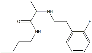 N-butyl-2-{[2-(2-fluorophenyl)ethyl]amino}propanamide Struktur