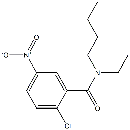 N-butyl-2-chloro-N-ethyl-5-nitrobenzamide Struktur