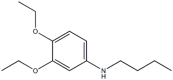 N-butyl-3,4-diethoxyaniline Struktur