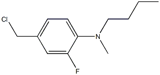 N-butyl-4-(chloromethyl)-2-fluoro-N-methylaniline Struktur