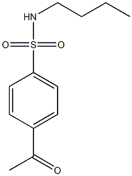 N-butyl-4-acetylbenzene-1-sulfonamide Struktur