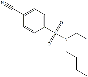 N-butyl-4-cyano-N-ethylbenzenesulfonamide Struktur