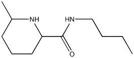 N-butyl-6-methylpiperidine-2-carboxamide Struktur