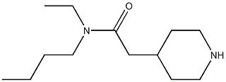 N-butyl-N-ethyl-2-piperidin-4-ylacetamide Struktur