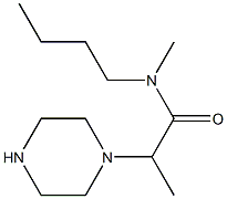 N-butyl-N-methyl-2-(piperazin-1-yl)propanamide Struktur