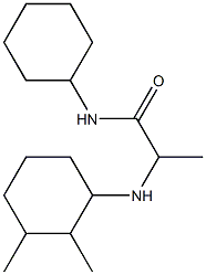 N-cyclohexyl-2-[(2,3-dimethylcyclohexyl)amino]propanamide Struktur