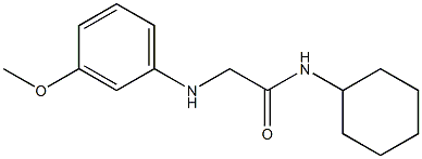 N-cyclohexyl-2-[(3-methoxyphenyl)amino]acetamide Struktur