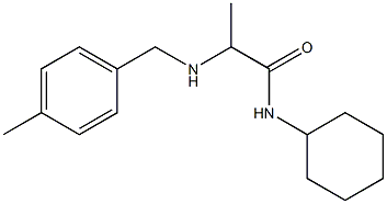 N-cyclohexyl-2-{[(4-methylphenyl)methyl]amino}propanamide Struktur