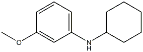 N-cyclohexyl-3-methoxyaniline Struktur