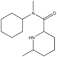 N-cyclohexyl-N,6-dimethylpiperidine-2-carboxamide Struktur