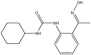 N-cyclohexyl-N'-{2-[(1E)-N-hydroxyethanimidoyl]phenyl}urea Struktur