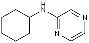 N-cyclohexylpyrazin-2-amine Struktur