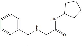 N-cyclopentyl-2-[(1-phenylethyl)amino]acetamide Struktur