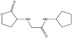 N-cyclopentyl-2-[(2-oxooxolan-3-yl)amino]acetamide Struktur