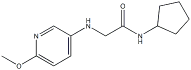 N-cyclopentyl-2-[(6-methoxypyridin-3-yl)amino]acetamide Struktur