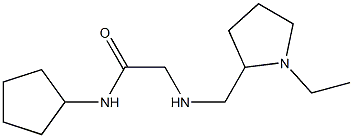 N-cyclopentyl-2-{[(1-ethylpyrrolidin-2-yl)methyl]amino}acetamide Struktur