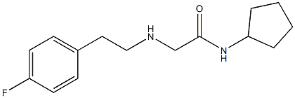 N-cyclopentyl-2-{[2-(4-fluorophenyl)ethyl]amino}acetamide Struktur