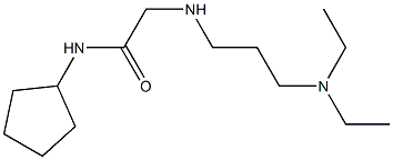 N-cyclopentyl-2-{[3-(diethylamino)propyl]amino}acetamide Struktur