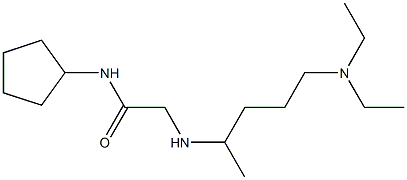 N-cyclopentyl-2-{[5-(diethylamino)pentan-2-yl]amino}acetamide Struktur