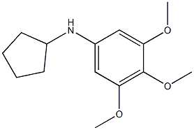 N-cyclopentyl-3,4,5-trimethoxyaniline Struktur