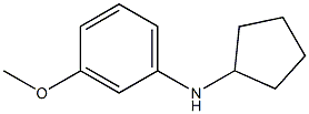 N-cyclopentyl-3-methoxyaniline Struktur