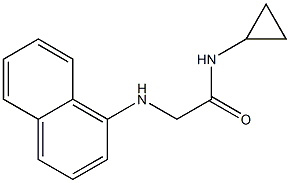 N-cyclopropyl-2-(naphthalen-1-ylamino)acetamide Struktur