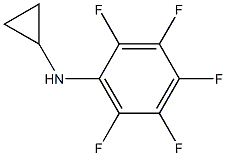 N-cyclopropyl-2,3,4,5,6-pentafluoroaniline Struktur