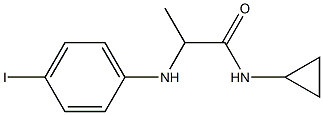 N-cyclopropyl-2-[(4-iodophenyl)amino]propanamide Struktur