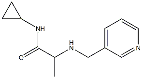 N-cyclopropyl-2-[(pyridin-3-ylmethyl)amino]propanamide Struktur