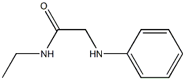 N-ethyl-2-(phenylamino)acetamide Struktur