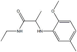 N-ethyl-2-[(2-methoxy-5-methylphenyl)amino]propanamide Struktur