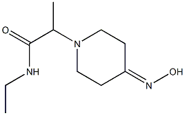 N-ethyl-2-[4-(hydroxyimino)piperidin-1-yl]propanamide Struktur