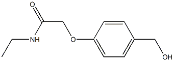 N-ethyl-2-[4-(hydroxymethyl)phenoxy]acetamide Struktur