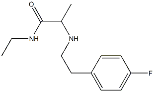 N-ethyl-2-{[2-(4-fluorophenyl)ethyl]amino}propanamide Struktur