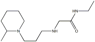 N-ethyl-2-{[3-(2-methylpiperidin-1-yl)propyl]amino}acetamide Struktur